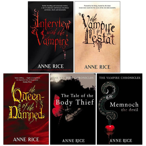 Vampire Chronicles Series 1-5 By Anne Rice 5 Books Collection Set - Fiction - Paperback Fiction Hachette