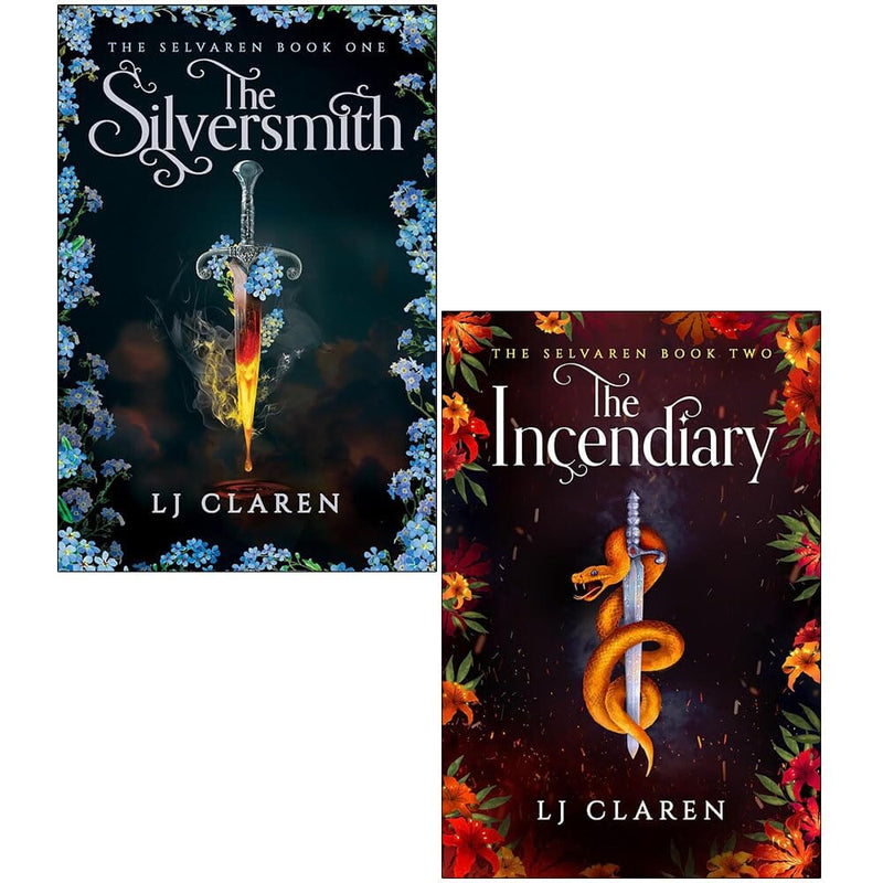 The Selvaren Series by LJ Claren (The Silversmith & The Incendiary) 2 Books Collection Set - Fiction - Paperback Fiction Second Sky