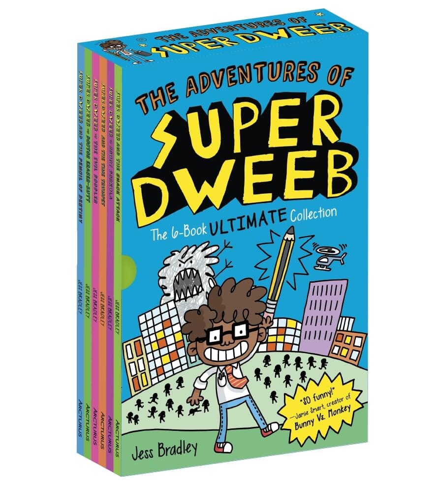 The Adventures of Super Dweeb Series By Jess Bradley 6 Books Collectio ...