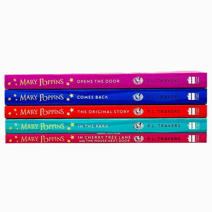 Mary Poppins By P. L. Travers 5 Books Collection Set - Ages 9-14 - Paperback 9-14 HarperCollins Publishers