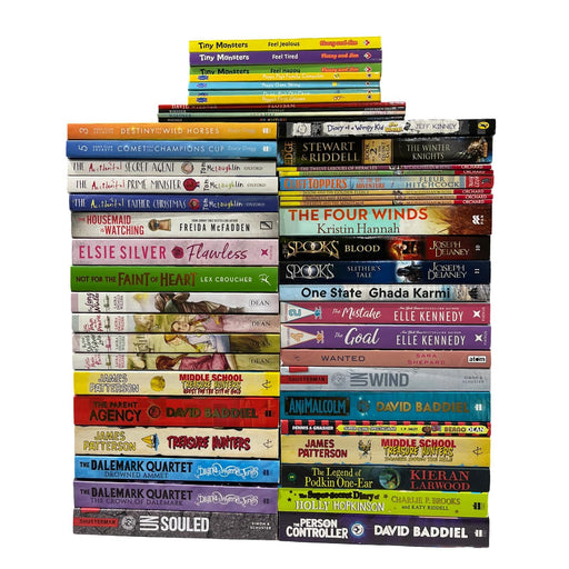 JOBLOT NUMBER 6 : 45 Fiction/Children's Mix Books Collection - Paperback - T 03 Books2Door