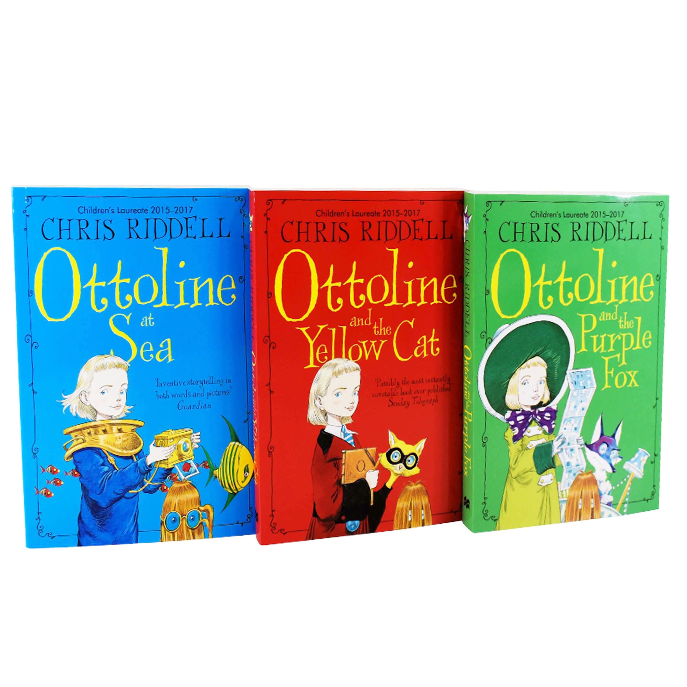 Chris Riddell Ottoline By Chris Riddell: 3 Books Collection Set - Ages 7-9 - Paperba ...