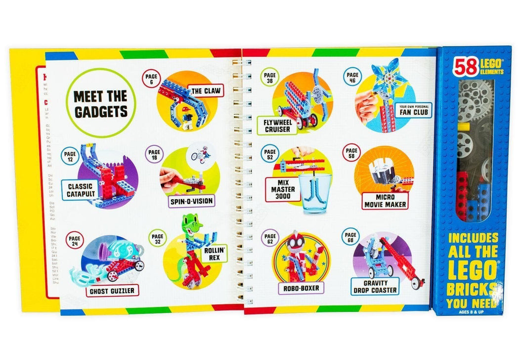 Damaged - LEGO Gadgets (Klutz) Activity Book (Build 11 Machines) - Ages 8+ - Paperback 9-14 Klutz, Scholastic