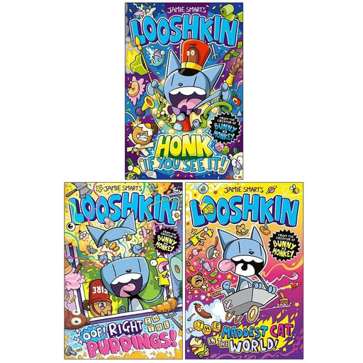 LOOSHKIN Series By Jamie Smart: Illustrated Comics 3 Books Collection Set - Ages 7+ - Paperback 7-9 David Fickling Books