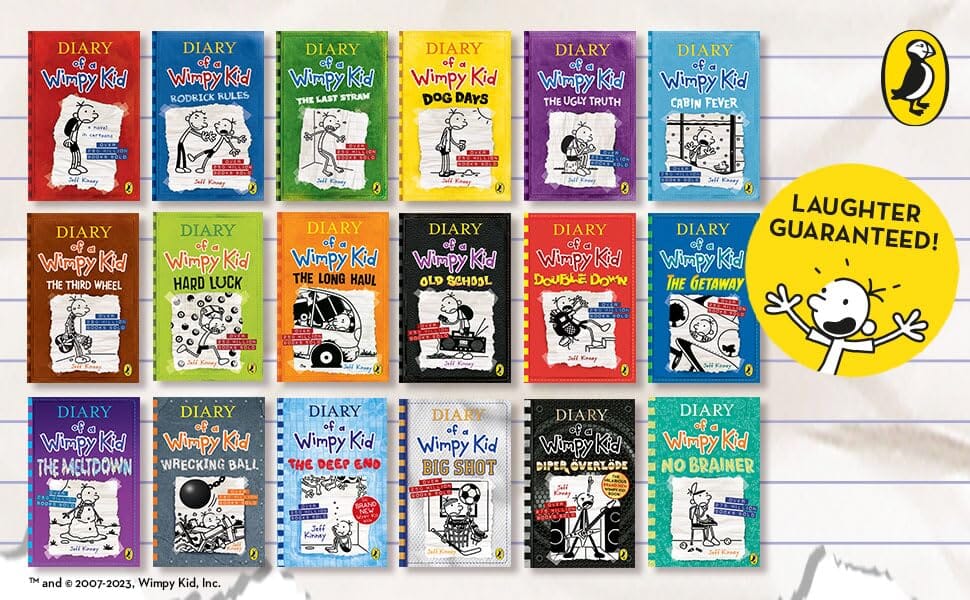 Diary of a Wimpy Kid by Jeff Kinney: 19 Books Collection Set - Ages 7-12 - Paperback B2D DEALS Penguin Random House