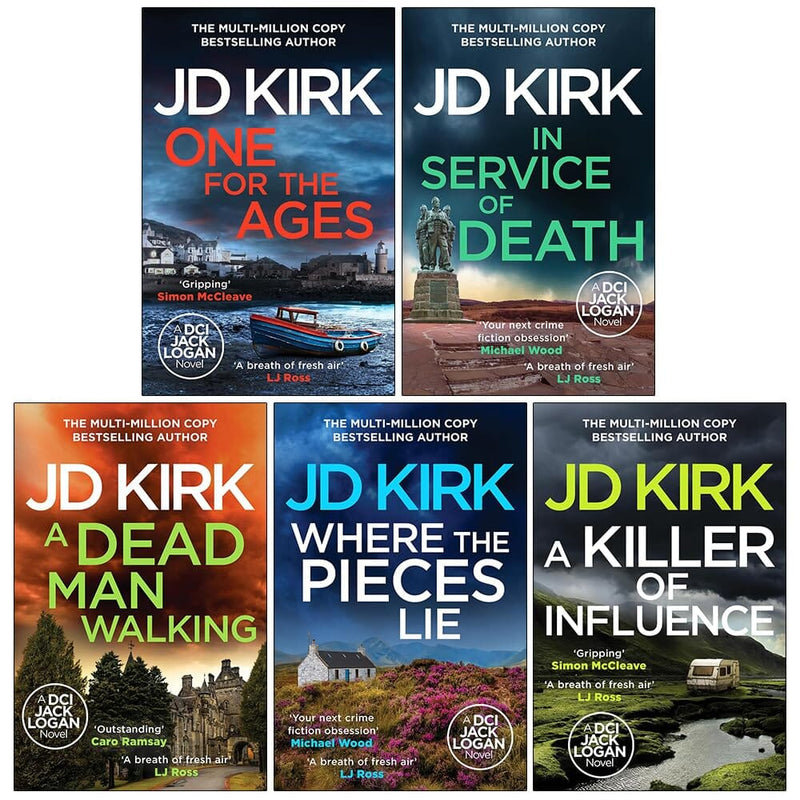 DCI Logan Crime Thrillers (Book 16-20) by JD Kirk 5 Books Collection Set - Fiction - Paperback