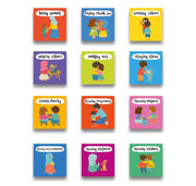 A Case of Akhlaaq - 12 Mini Islamic Books Box Set - Ages 0-5 - Board Book 0-5 Salaam Cherry