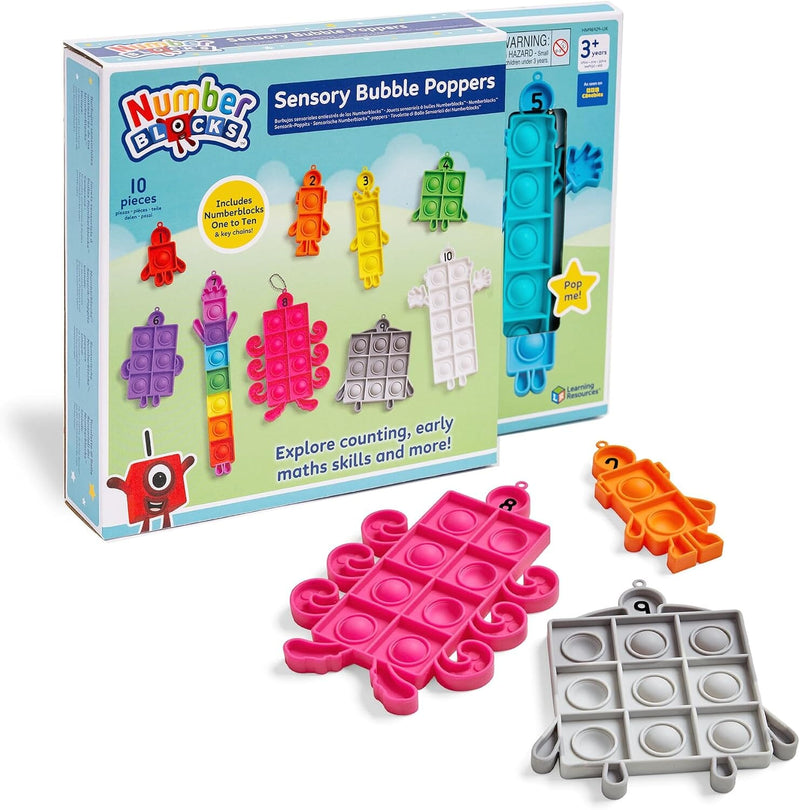 Numberblocks Sensory Bubble Poppers: Explore Counting, Early Maths Skills and More! - Ages 3+ - Educational Toy 3-5 Learning Resources