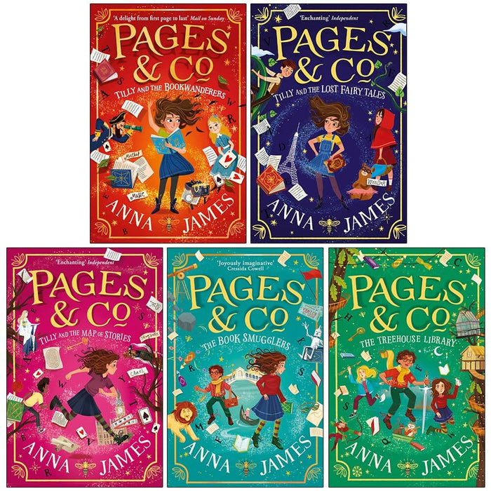 Pages & Co Series 5 Books Collection Set by Anna James - Age 9-14 - Paperback 9-14 HarperCollins Publishers