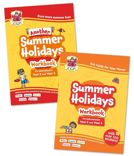 CGP Summer Holidays Activity Workbook Bundle(for kids between Year 2 & Year 3) 2 Books Set - Ages 6-7 - Paperback 5-7 Coordination Group Publications Ltd (CGP)