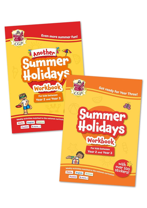 CGP Summer Holidays Activity Workbook Bundle(for kids between Year 2 & Year 3) 2 Books Set - Ages 6-7 - Paperback 5-7 Coordination Group Publications Ltd (CGP)