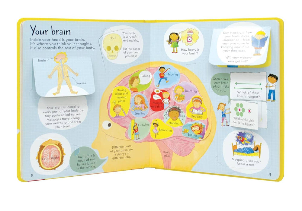 Usborne Lift-The-Flap: Look Inside Your Body by Louie Stowell - Ages 5-9 - Board books 5-7 Usborne Publishing Ltd