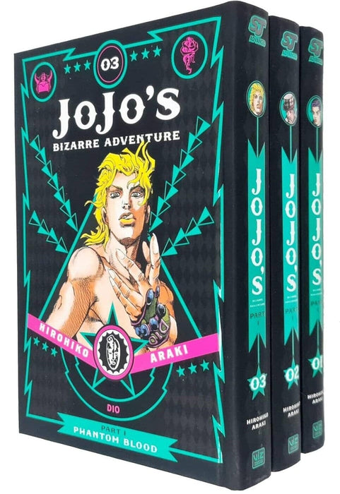 JoJo’s Bizarre Adventure: Part 1 - Phantom Blood (Vol. 1-3) by Hirohiko Araki 3 Books Collection Set - Fiction - Hardback Fiction Viz Media, Subs. of Shogakukan Inc