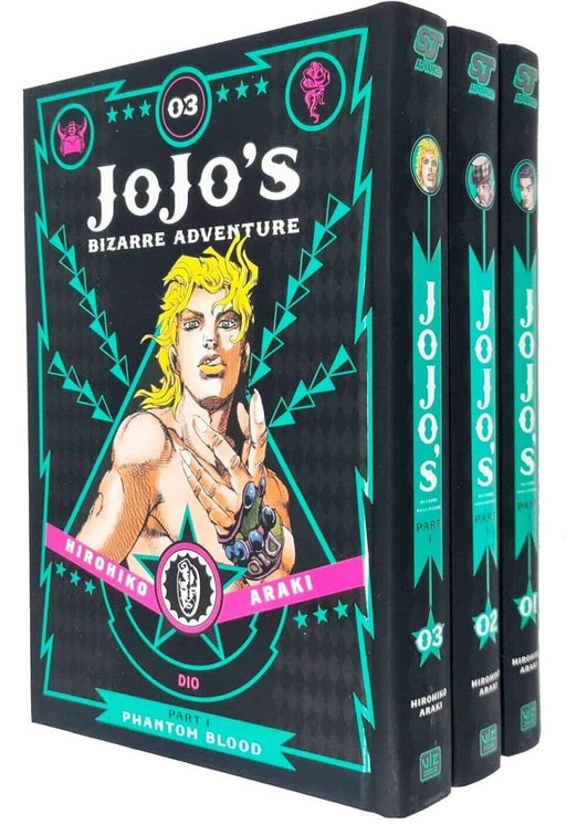 JoJo’s Bizarre Adventure: Part 1 - Phantom Blood (Vol. 1-3) by Hirohiko Araki 3 Books Collection Set - Fiction - Hardback Fiction Viz Media, Subs. of Shogakukan Inc