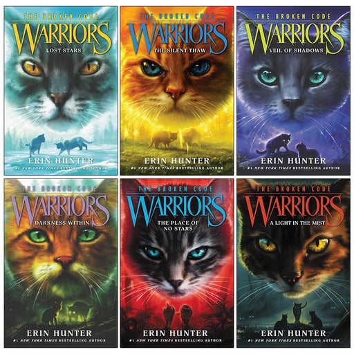 Warriors: The Broken Code Series (Volume 1-6) By Erin Hunter 6 Books Collection Set - Ages 8-12 - Paperback 9-14 HarperCollins Publishers
