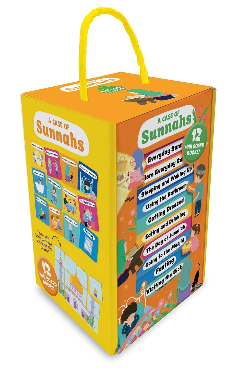 A Case of Sunnahs - 12 Mini Islamic Books Box Set - Ages 0-5 - Board Book 0-5 Salaam Cherry