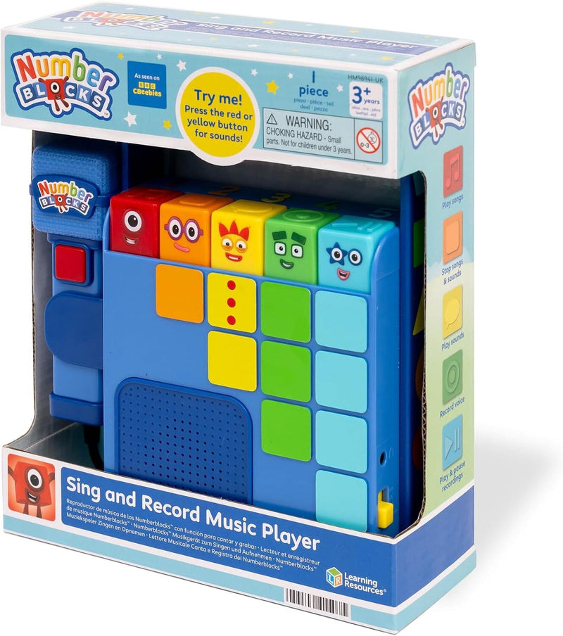 Learning Resources Numberblocks Sing And Record Music Player - Ages 3+ - Educational Toy 3-5 Learning Resources