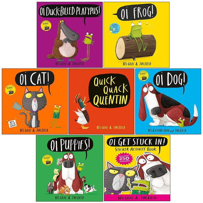 Oi Frog and Friends Series By Kes Gray 7 Books Collection Set - Ages 2-6 - Paperback 0-5 Hodder Children’s Books