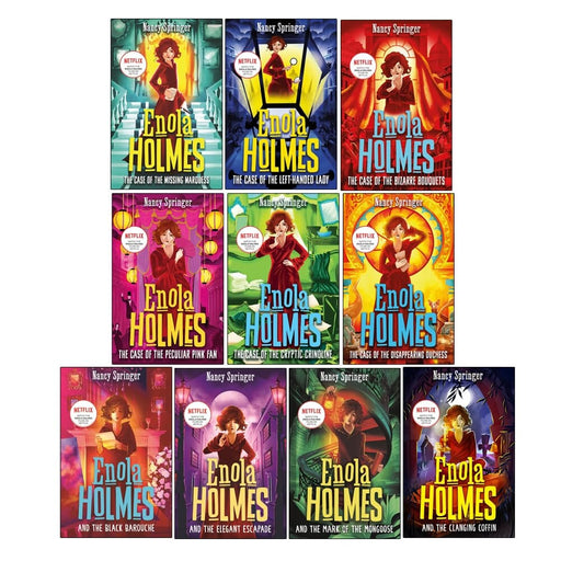 Enola Holmes Mysteries Series By Nancy Springer 10 Books Collection Set - Ages 9+ - Paperback 9-14 Bonnier Books Ltd