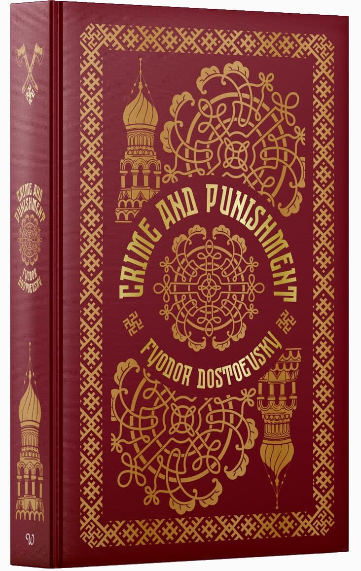 Crime And Punishment By Fyodor Dostoevsky - Fiction - Leather Bound/Hardback Fiction Wilco Books