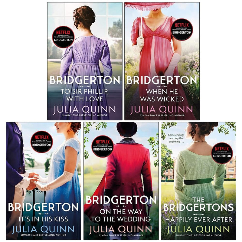 Bridgertons Series (Book 5-9) by Julia Quinn: 5 Books Collection Set - Fiction - Paperback Fiction Hachette