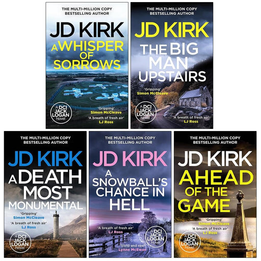 DCI Logan Crime Thrillers (Book 6-10) by JD Kirk 5 Books Collection Set - Fiction - Paperback Fiction Canelo