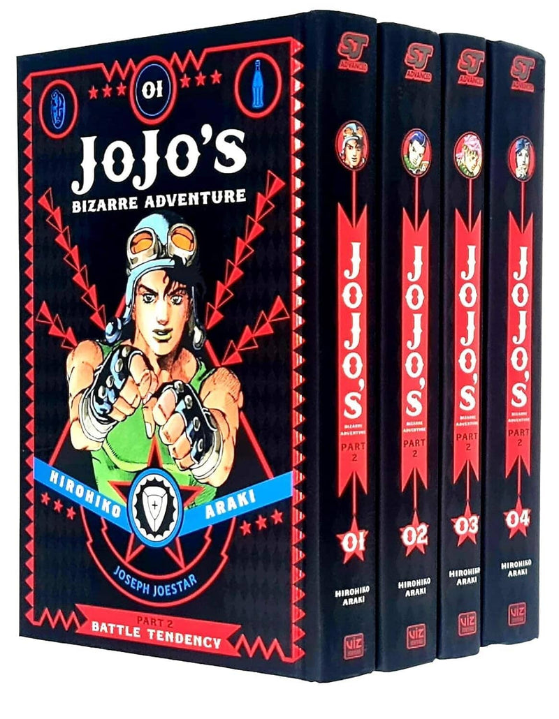 JoJo’s Bizarre Adventure: Part 2-Battle Tendency (Vol. 1-4) by Hirohiko Araki 4 Books Collection Set - Fiction - Hardback Fiction Viz Media, Subs. of Shogakukan Inc