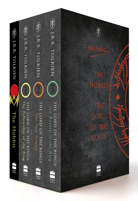 The Hobbit and The Lord of the Rings 4 Books Box Set by J.R.R Tolkien - Age 14-16 - Paperback Fiction HarperCollins Publishers