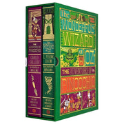 The Wonderful Wizard of Oz & The Adventures of Pinocchio (MinaLima Edition) by L. Frank Baum & Carlo Collodi 2 Books Box Set - Fiction - Hardback (Illustrated with Interactive Elements) Fiction HarperCollins Publishers