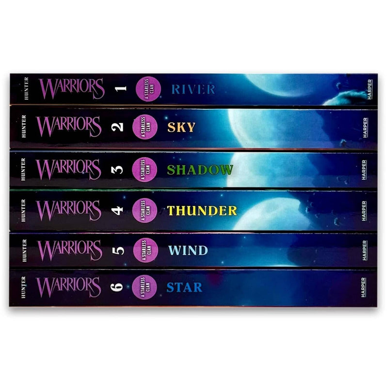 Warriors Cats: A Starless Clan Series by Erin Hunter 6 Books Collection Set - Ages 8-12 - Paperback 7-9 HarperCollins Publishers