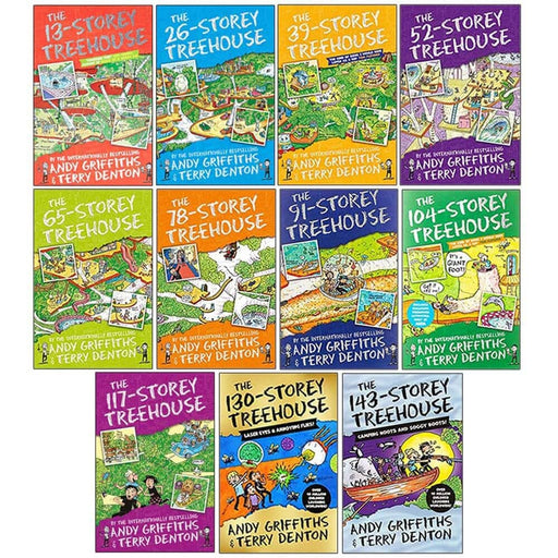 The Treehouse Series by Andy Griffiths & Terry Denton 11 Books Collection Set - Ages 7-9 - Paperback 7-9 Pan Macmillan