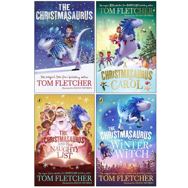 The Christmasaurus Collection by Tom Fletcher Illustrated 4 Books Set - Ages 6+ - Paperback