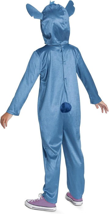 Disney Lilo & Stitch Fancy Dress for Kids: Stitch Jumpsuit for Kids Includes Hood with Dimensional Ears and Soft Fabric 3-5 Disguise