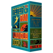 The Jungle Book & Peter Pan by Rudyard Kipling & J. M Barrie (Minalima Edition) 2 Books Box Set - Ages 8+ - Hardback 9-14 Wilco Books