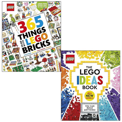 365 Things to Do with LEGO Bricks & LEGO Ideas By Simon Hugo & Tori Kosara 2 Books Collection Set - Ages 7-11 - Hardback 7-9 DK Children
