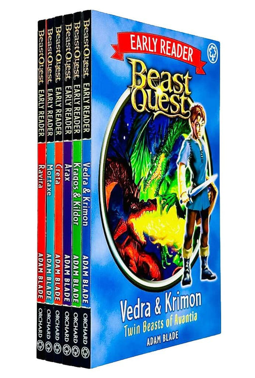 Beast Quest Early Reader By Adam Blade 6 Books Collection Set - Ages 5-7 - Paperback 5-7 Hachette Children's Group