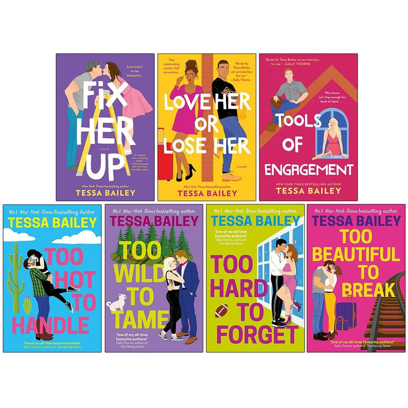 Romancing the Clarksons & Hot And Hammered Series By Tessa Bailey 7 Books Collection Set - Fiction - Paperback Fiction HarperCollins Publishers