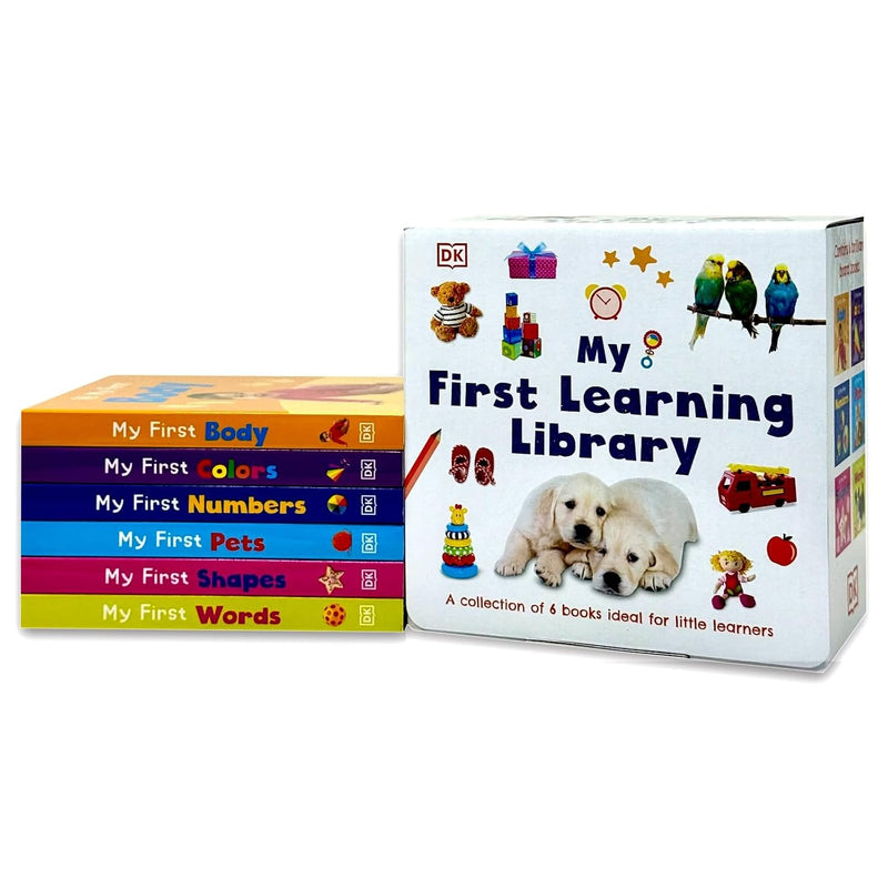 DK: My First Learning Library 6 Books Collection Box Set - Ages 0-5 - Board Book