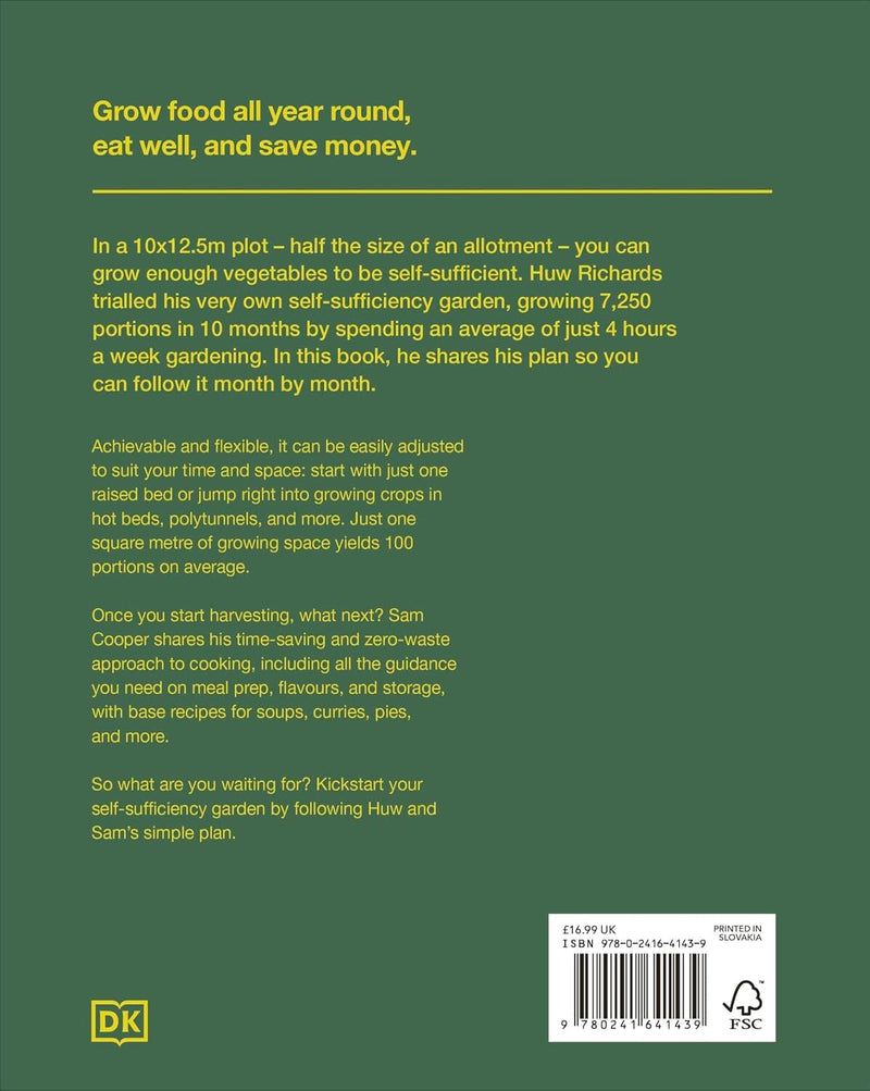 The Self-Sufficiency Garden: Feed Your Family and Save Money by Huw Richards & Sam Cooper - Non Fiction - Hardback Non-Fiction DK