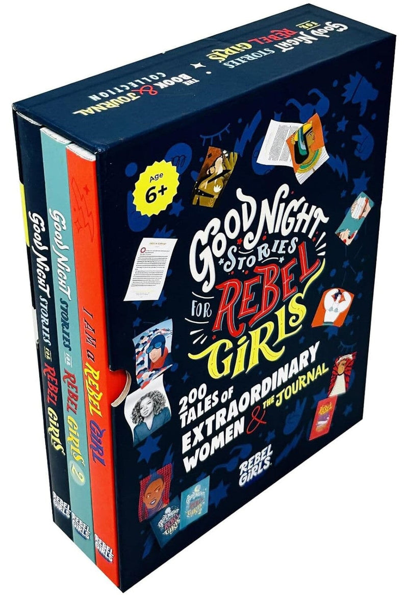 Good Night Stories for Rebel Girls Collection (2 Books & Journal): 3 Books Box Set - Ages 6+ - Paperback 7-9 Rebel Girls Inc