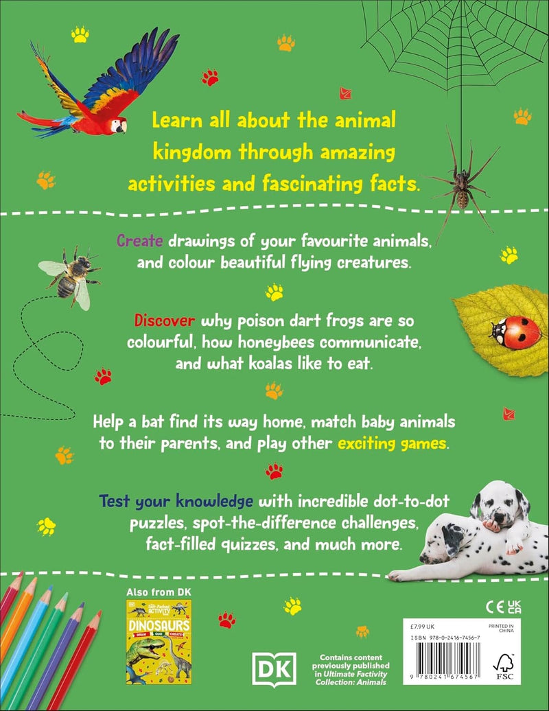 The Fact-Packed Activity Book: Animals by DK - Ages 5+ - Paperback 5-7 DK