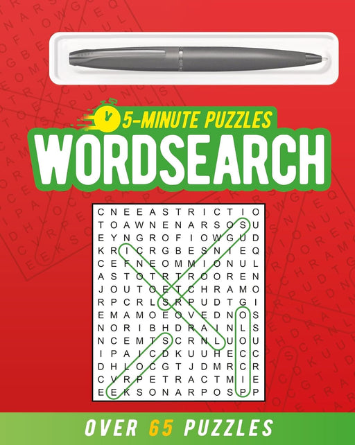 5-Minute Puzzles Wordsearch (includes ball-point pen): Over 65 Puzzles by Eric Saunders - Non Fiction - Paperback Non-Fiction Arcturus Publishing Ltd