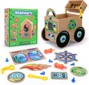 Learning Resources Boxineers Cardboard Vehicles: Transform Boxes INTO Vehicles! (Mix & Match 75+ Reusable Pieces!) - Ages 5+ - Educational Toy Educational Toys Learning Resources