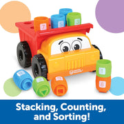 Learning Resources: Tony the Peg Stacker Dump Truck: 10 Pieces - Ages 18+ Months - Educational toy Books2Door