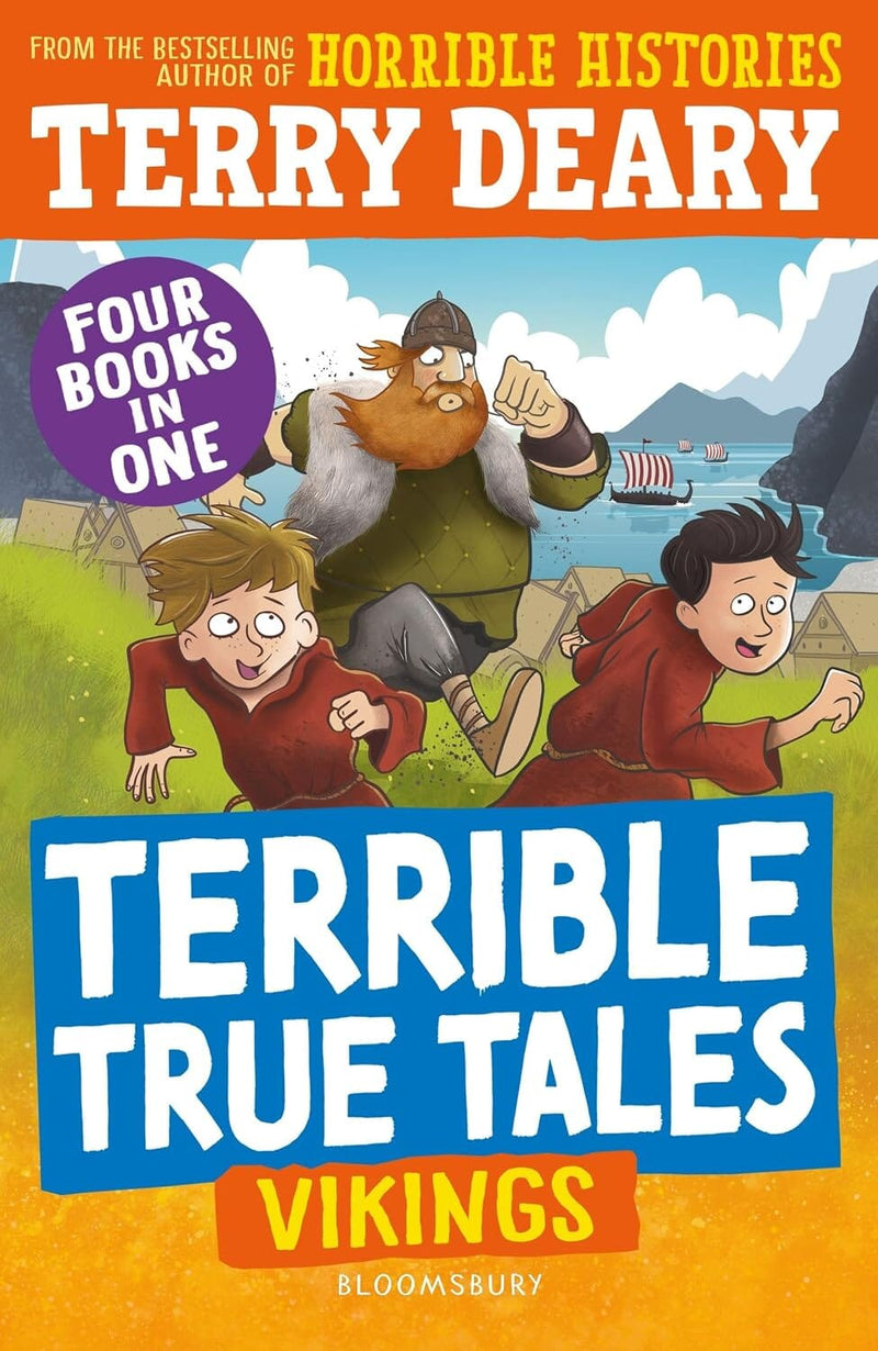 Terrible True Tales: Vikings (Four Books In One) by Terry Deary - Ages 7+ - Paperback 7-9 Bloomsbury Publishing (UK)