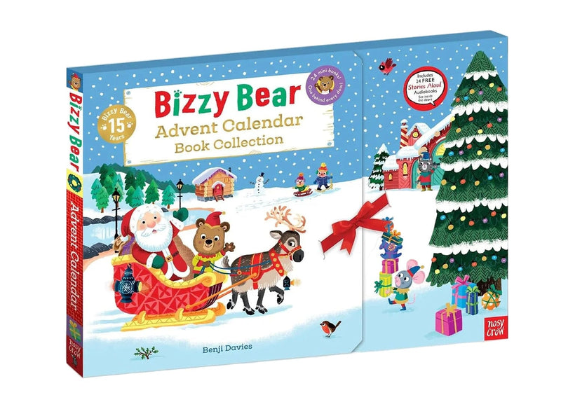 Bizzy Bear Advent Calendar Book Collection: Illustrated 24 Mini Storybook Surprises! by Benji Davies - Ages 2+ - Board Book 0-5 Nosy Crow Ltd