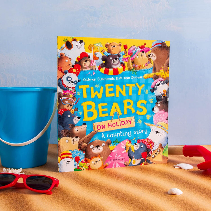 Twenty Bears On Holiday: A Counting Story by Kathryn Simmonds - Ages 0-5 - Paperback 0-5 Bloomsbury Publishing