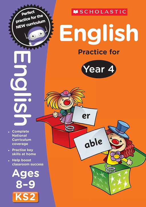 English Practice For Year 4 by Scholastic - Ages 8-9 - Paperback 7-9 Scholastic