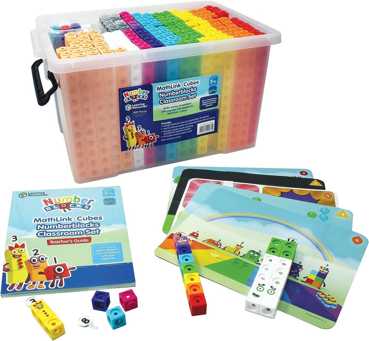 MathLink® Cubes Numberblocks Classroom Set - Ages 3+ 0-5 Learning Resources