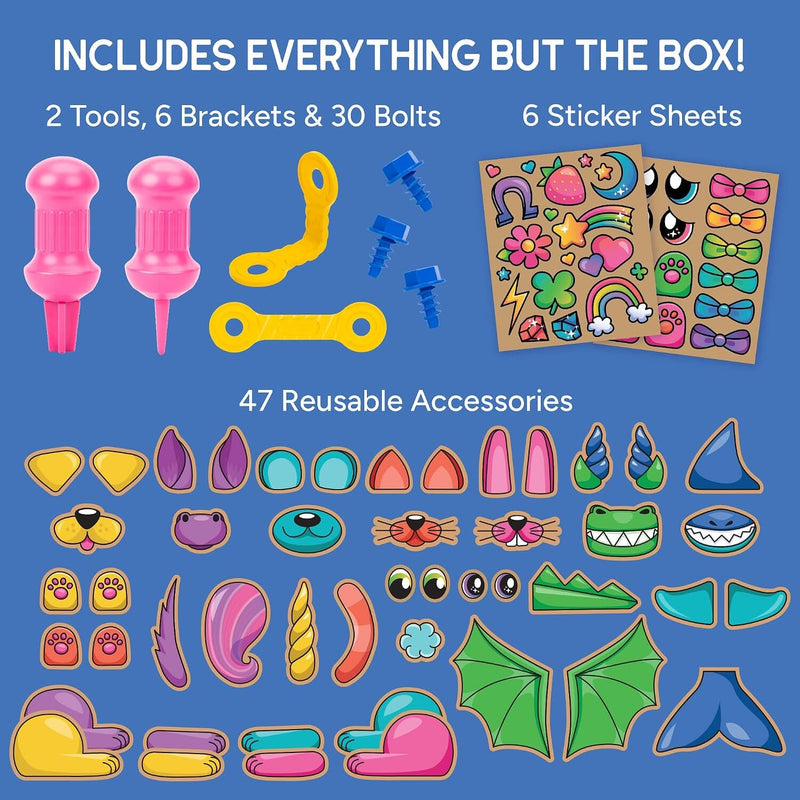 Learning Resources Boxineers Cardboard Animals: Transform Boxes INTO Animals! (Mix & Match 75+ Reusable Pieces!) - Ages 5+ - Educational Toy Educational Toys Learning Resources
